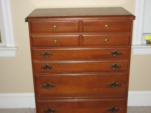 Chest of Drawers with Maple Stain